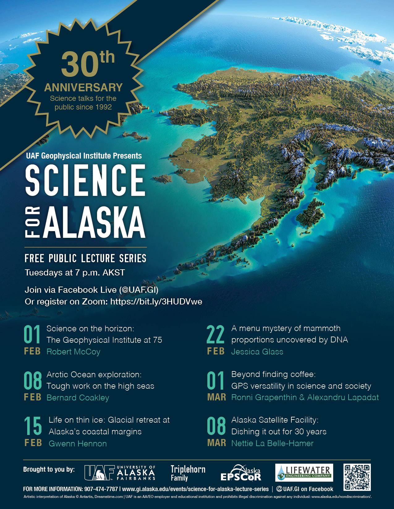 30th Annual Science For Alaska Lecture Series Announced | Geophysical ...